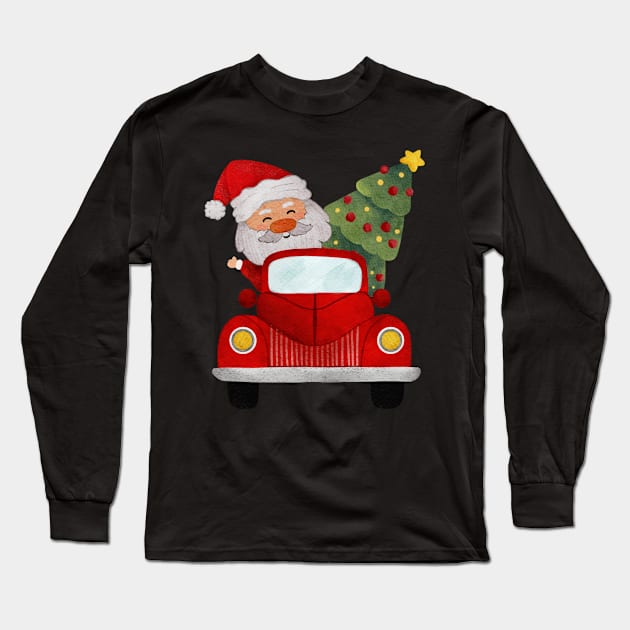 Santa Claus Long Sleeve T-Shirt by Clothes._.trends